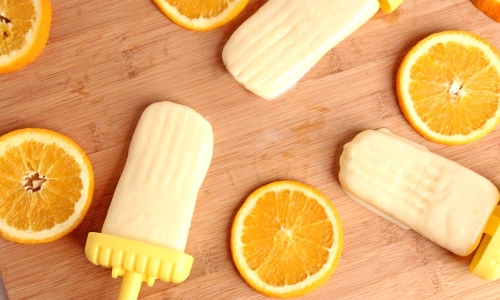 Creamy Orange Popsicles 