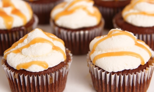 Salted Caramel Chocolate Cupcakes