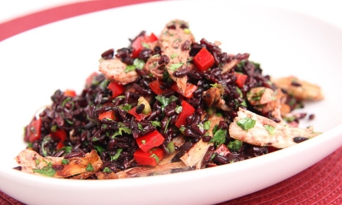 Turkey and Black Rice Salad