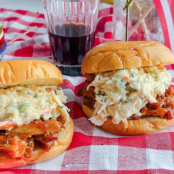 BBQ Pulled Chicken Sandwiches