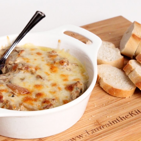 Caramelized Onion and Bacon Dip