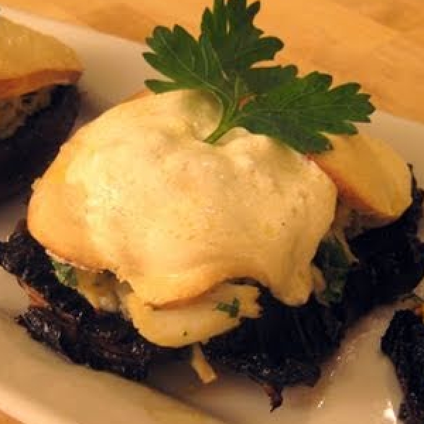 Crab Stuffed Portobello Mushroom