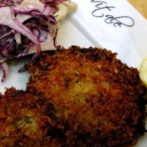 Crabcakes and Roasted Corn with Chili Lime Butter 