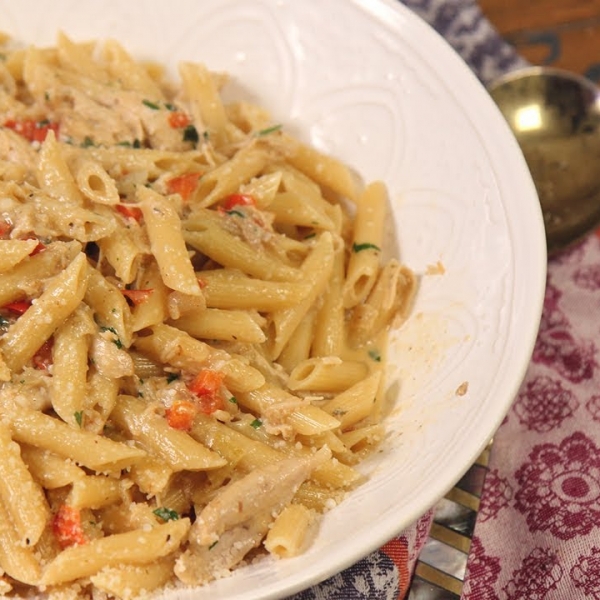 Creamy Cajun Turkey Pasta