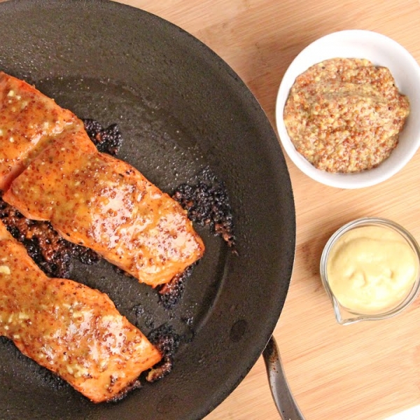 Honey Mustard Roasted Salmon