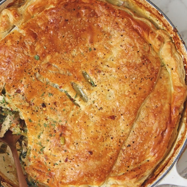 Leek and chicken Pot Pie