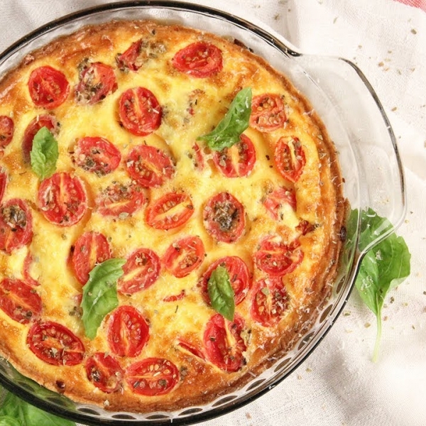 Margherita Pizza Quiche