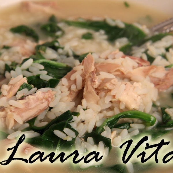 Quick Lemony Chicken & Rice Soup