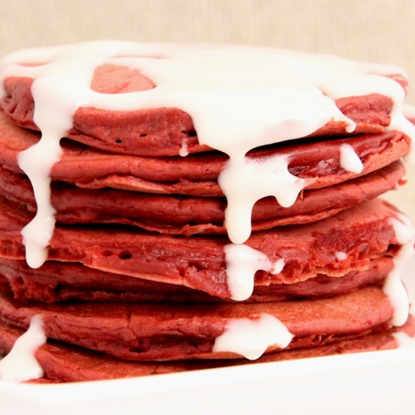 Red Velvet Pancakes