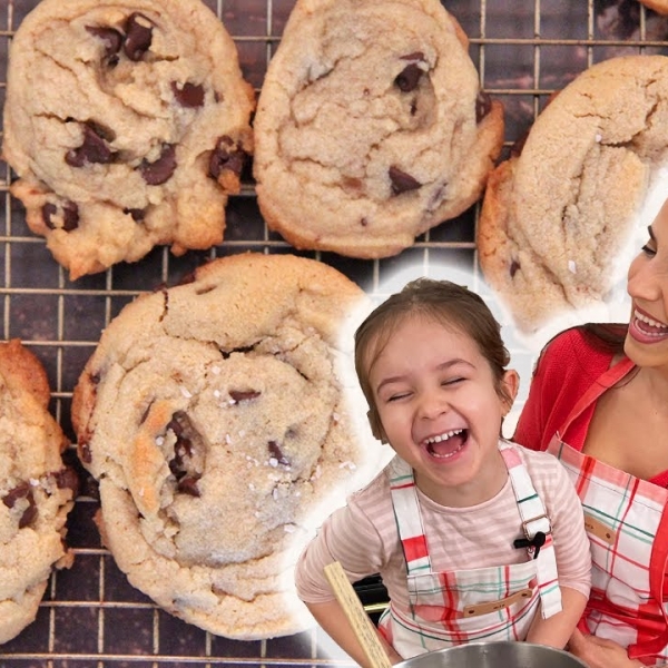 Sea Salt Tahini Chocolate Chip Cookies