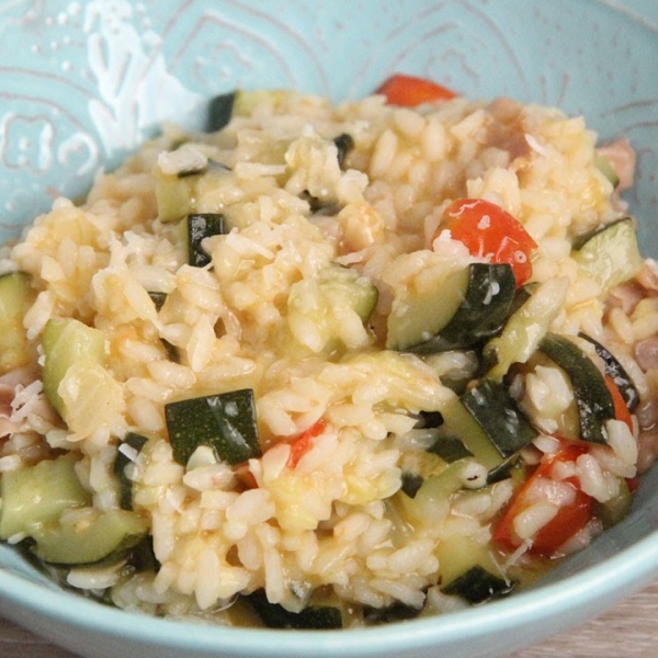 Zucchini and Prosciutto Risotto